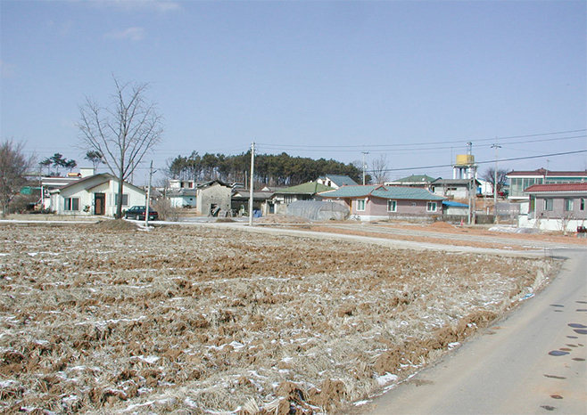 조선시대 안중창이 있었던 황산2리 하안중(2005)