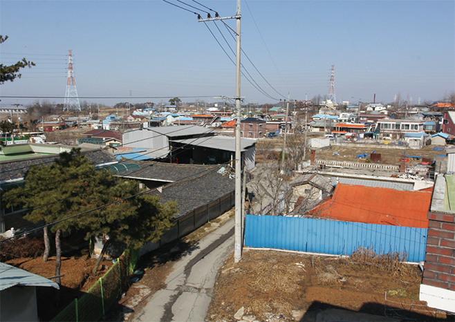 조선시대 진위현의 해창이 있었던 해창3·4리(2012)