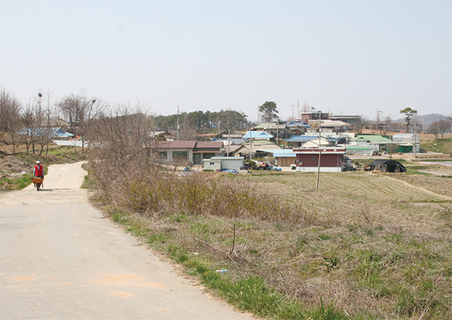 삼성전자 평택사업장 건설로 폐동되기 전의 여염1리 성두(2008)